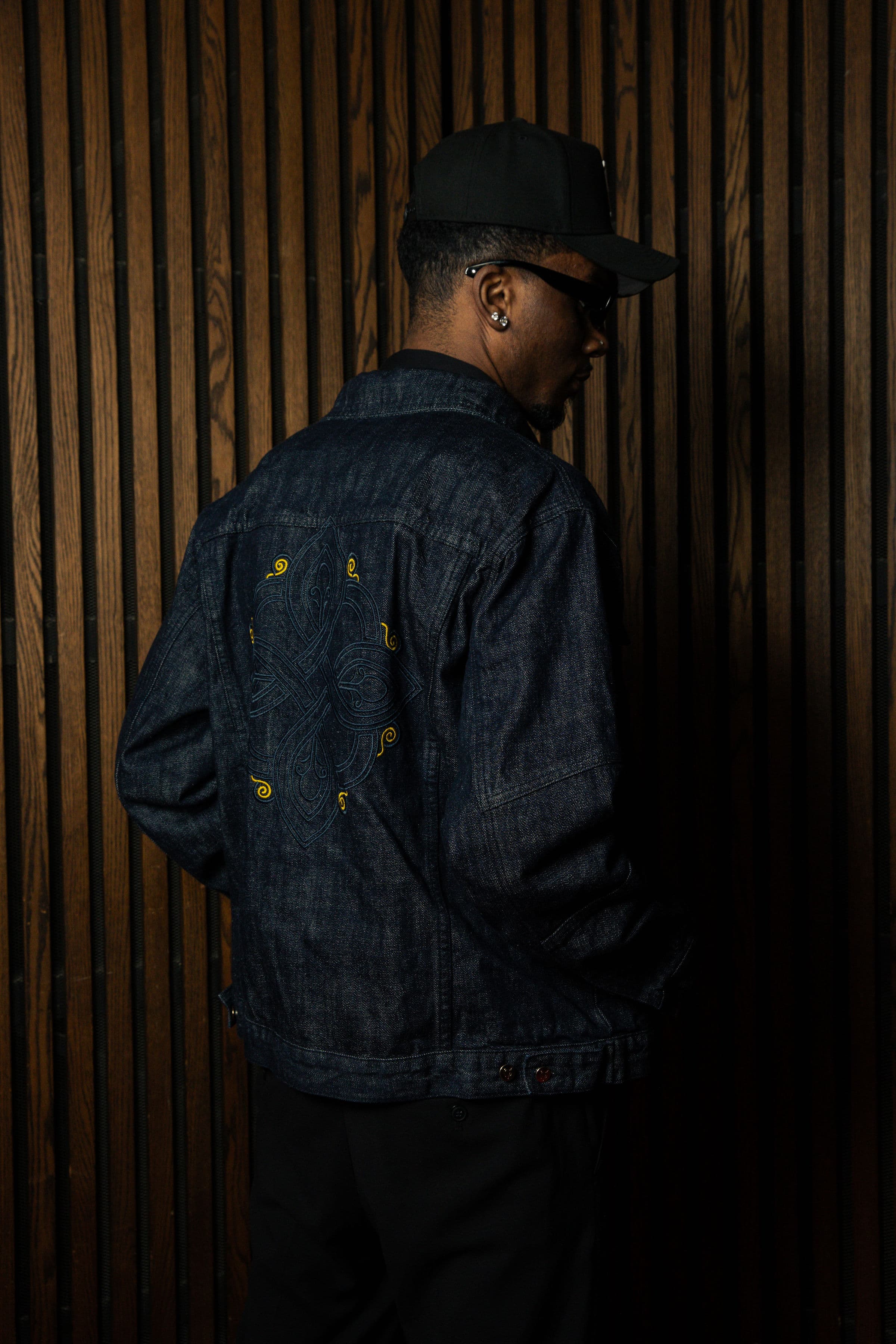 Voce D'Oro lookbook fashion portrait with minimal styling